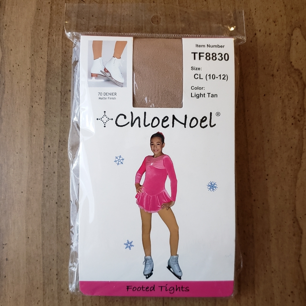 NWT ChloeNoel Girls Footed Tights